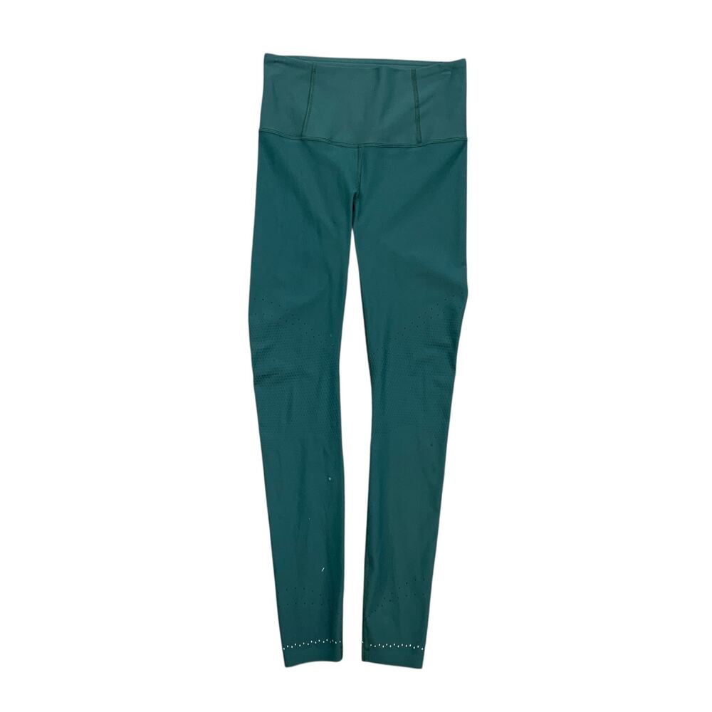 Lululemon Leggings Womens 6 Holly Green Zoned In Tight High Waisted Ankle Yoga